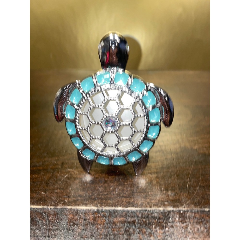 Bath & Bodyworks wallflowers plug Turquoise‎ Gem Accents Silver Tone Turtle